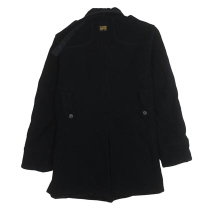 Mens UK Size L G-Star RAW Black Overcoat