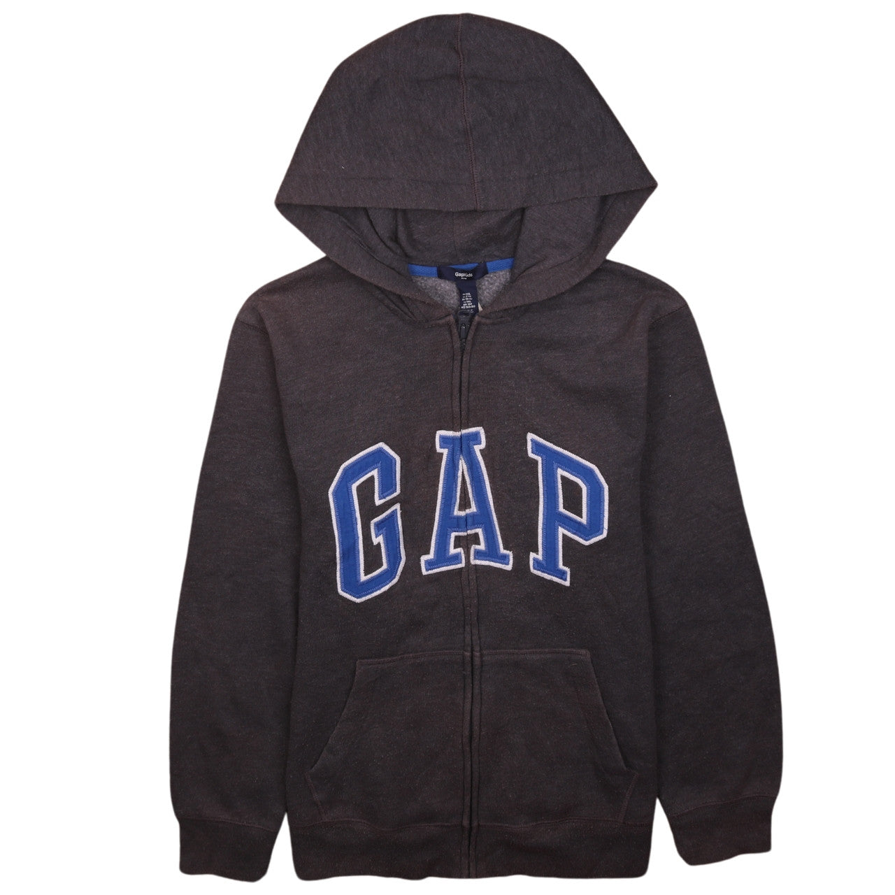 GAP Kids Boys Black Full Zip Hoodie 13 Years Classic Fleece Sweatshirt