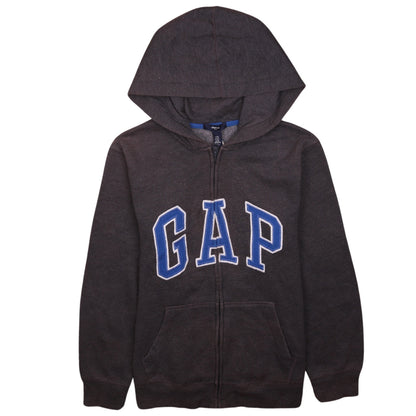 GAP Kids Boys Black Full Zip Hoodie 13 Years Classic Fleece Sweatshirt