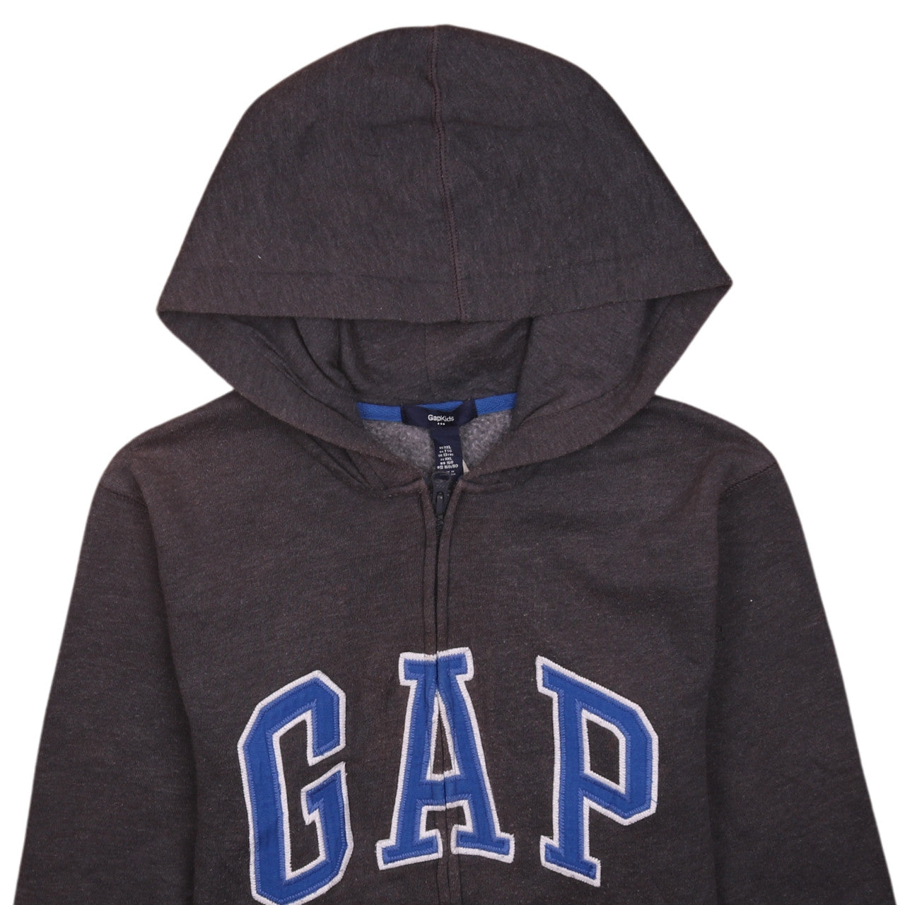 GAP Kids Boys Black Full Zip Hoodie 13 Years Classic Fleece Sweatshirt