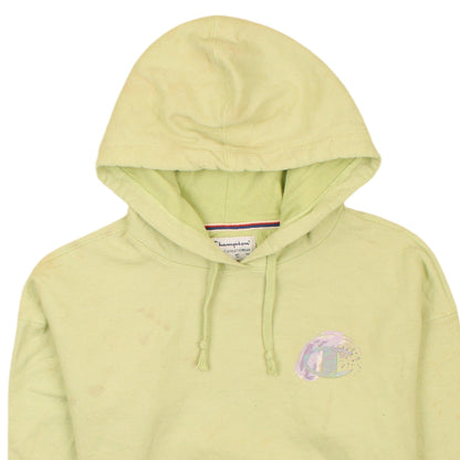 Womens UK Size XS Champion Yellow Pullover Hoodie