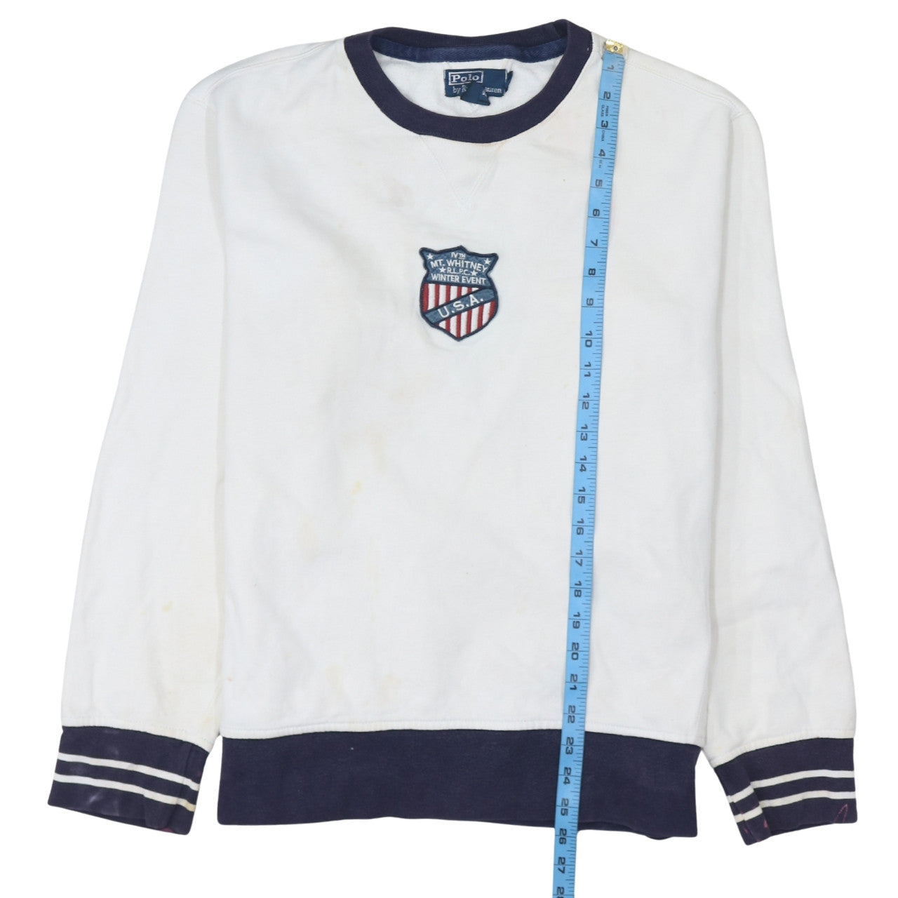 Womens UK Size M Polo Ralph Lauren White Pullover Sweatshirt