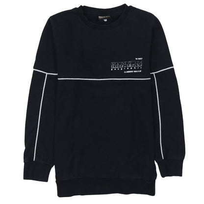 Teens UK Size 14 Napapijri Black Pullover Sweatshirt
