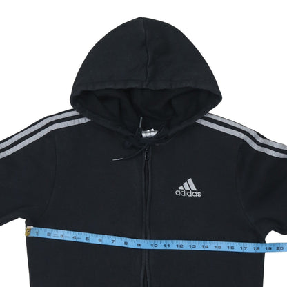 Mens UK Size S adidas Black Full Zip Hoodie
