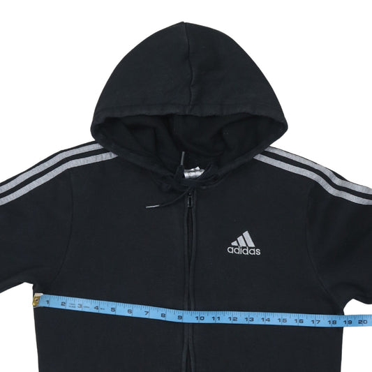 Mens UK Size S adidas Black Full Zip Hoodie