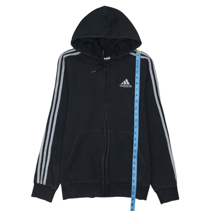Mens UK Size S adidas Black Full Zip Hoodie