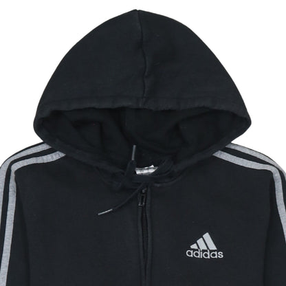 Mens UK Size S adidas Black Full Zip Hoodie