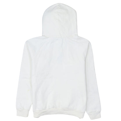 Polo Ralph Lauren Boys White Large Pullover Hoodie Cotton Blend Logo