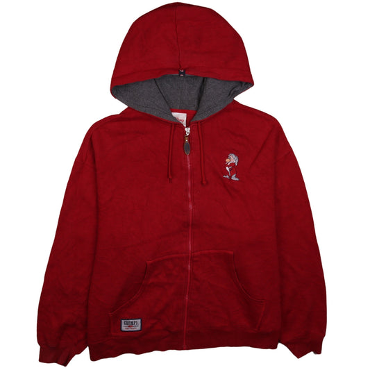 Mens UK Size XL Disney Store Red Full Zip Hoodie