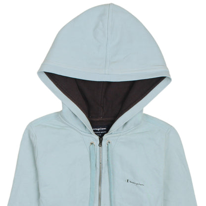 Womens UK Size S Champion Blue Full Zip Hoodie