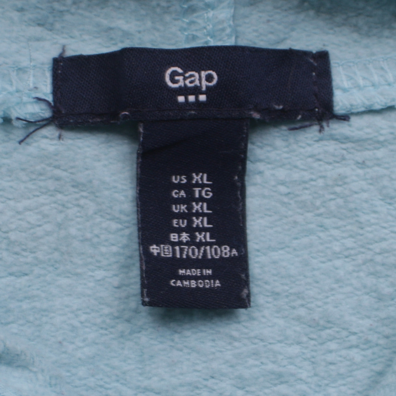 Womens UK Size XL Gap Blue Pullover Hoodie