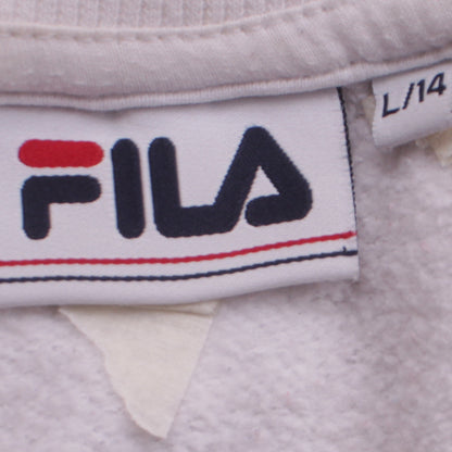 Mens UK Size L FILA White Pullover Sweatshirt