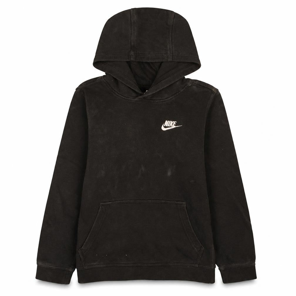 Nike Boys Black Pullover Hoodie Size 158cm Fleece Sweatshirt