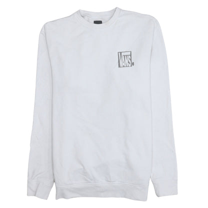 Mens UK Size L VANS White Pullover Sweatshirt