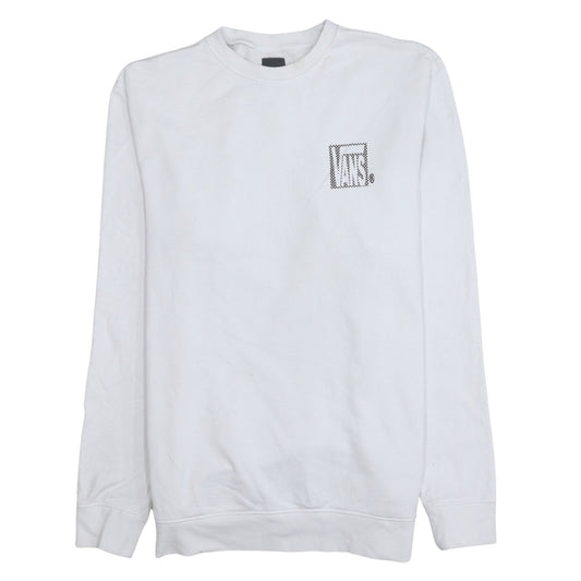 Mens UK Size L VANS White Pullover Sweatshirt