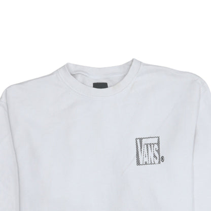 Mens UK Size L VANS White Pullover Sweatshirt