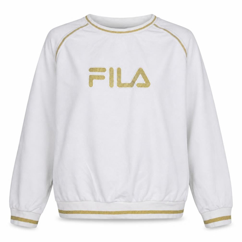 Womens UK Size L FILA White Pullover Sweatshirt