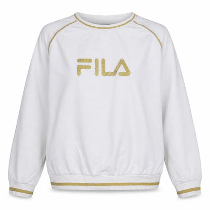 Womens UK Size L FILA White Pullover Sweatshirt