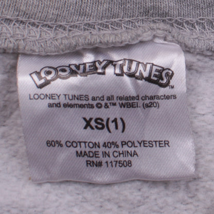 Womens UK Size XS Looney Tunes Grey Pullover Sweatshirt