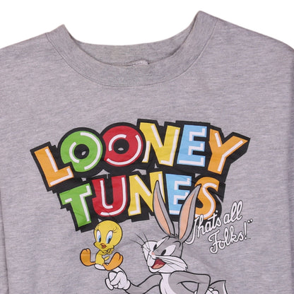 Womens UK Size XS Looney Tunes Grey Pullover Sweatshirt