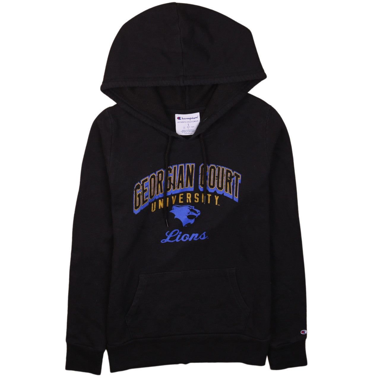 Mens UK Size S Champion Black Pullover Hoodie
