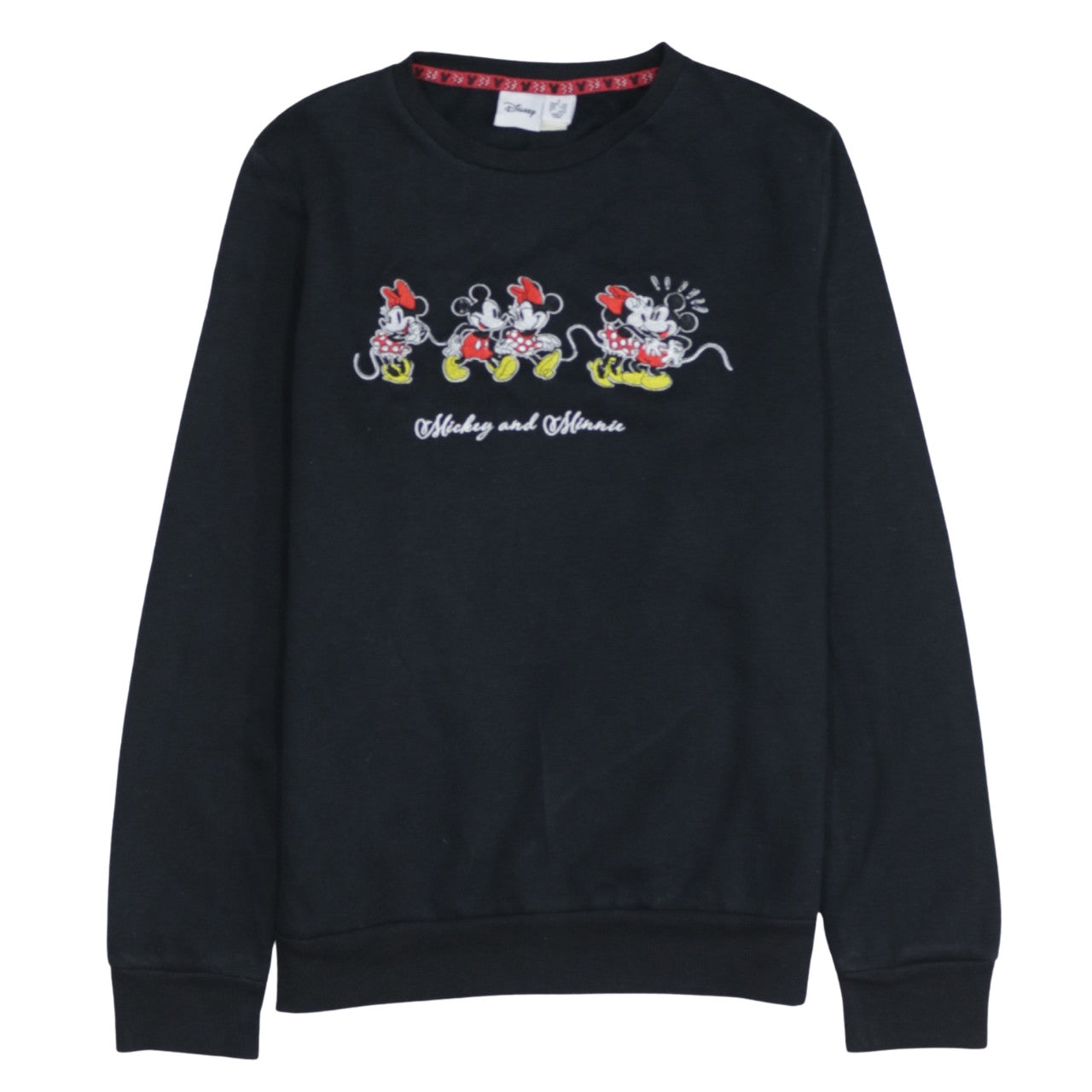 Womens UK Size S Disney Black Pullover Sweatshirt