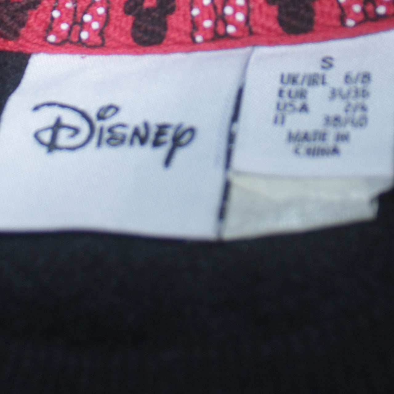 Womens UK Size S Disney Black Pullover Sweatshirt