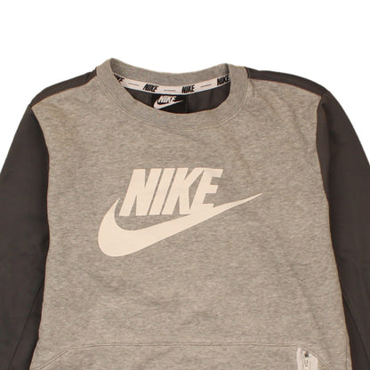 Nike Boys Grey & Black Crew Neck Pullover Sweatshirt M 137-147cm
