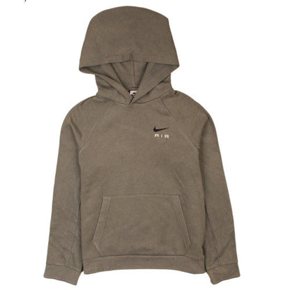 Nike Boys Brown Pullover Hoodie L Logo Fleece Hooded Sweatshirt
