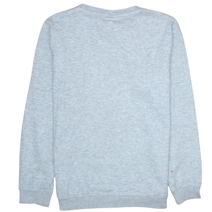 Kappa Boys Grey Logo Crew Neck Sweatshirt Size 146/152 Cotton Blend