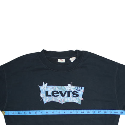 Mens UK Size S Levi's Black Pullover Sweatshirt