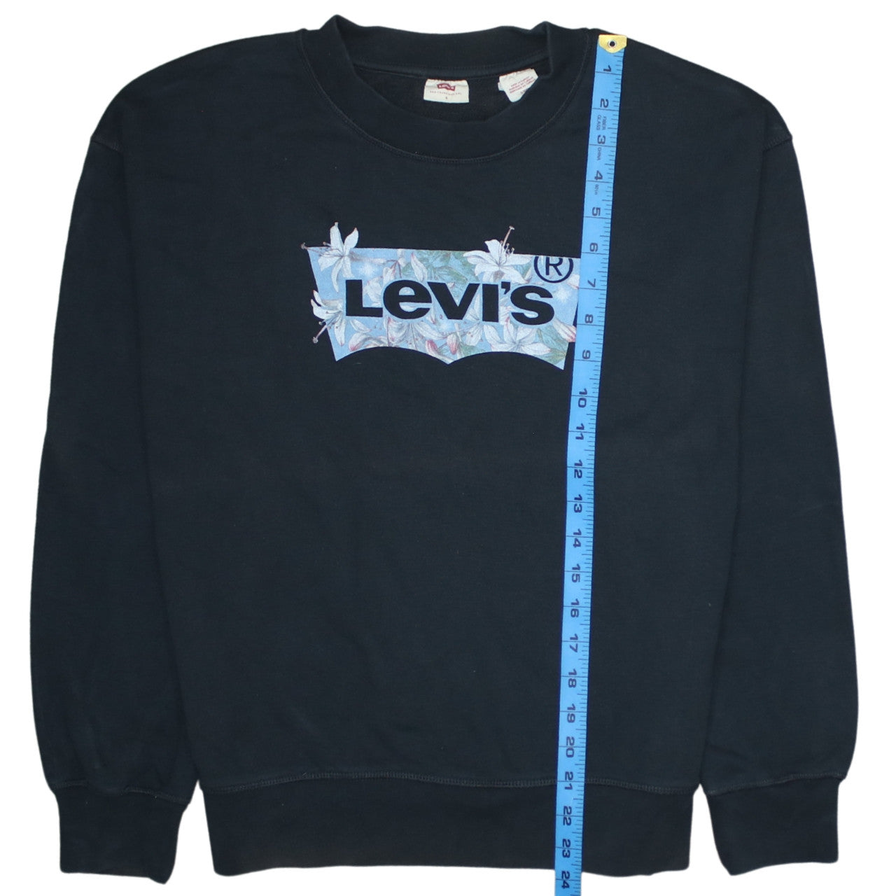 Mens UK Size S Levi's Black Pullover Sweatshirt