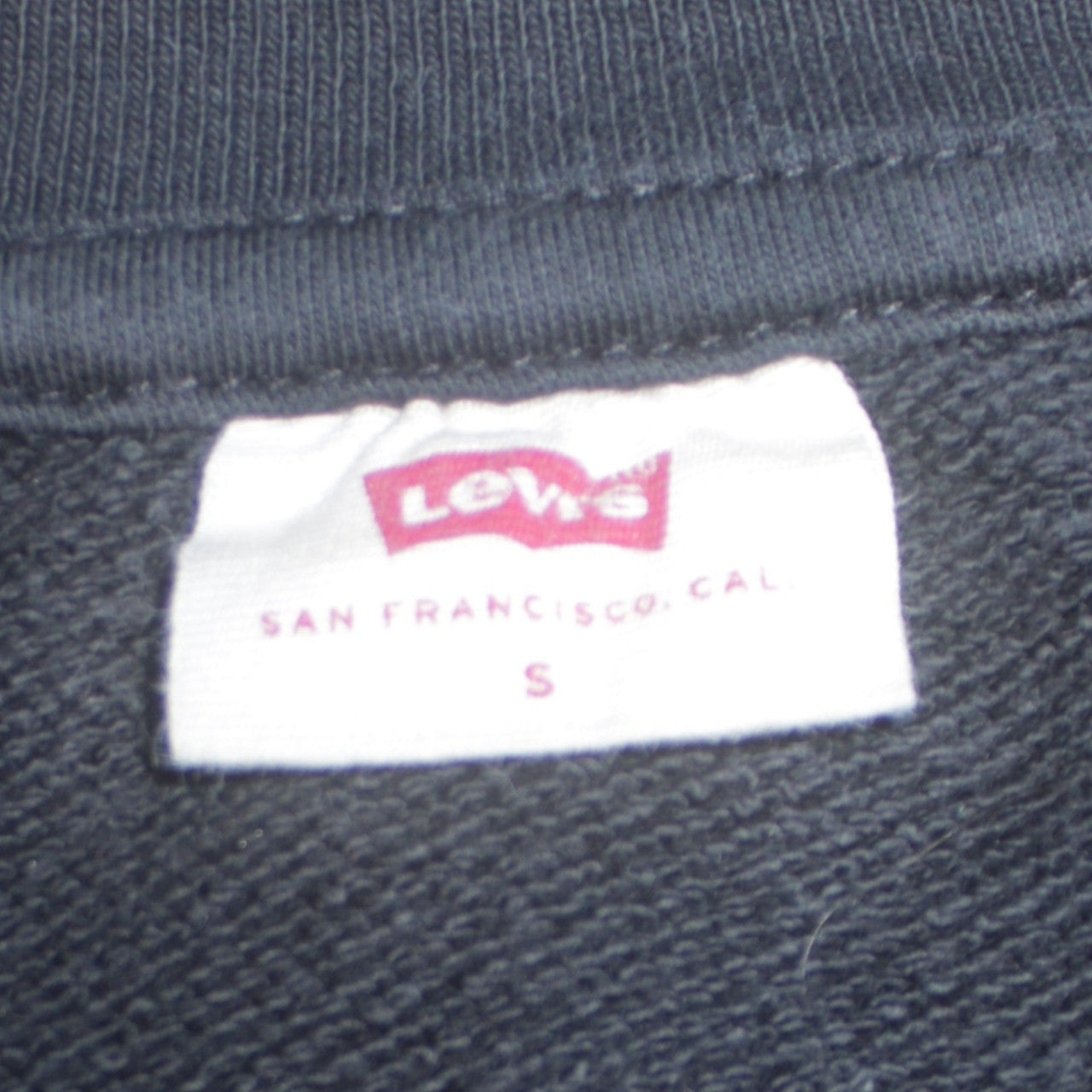 Mens UK Size S Levi's Black Pullover Sweatshirt