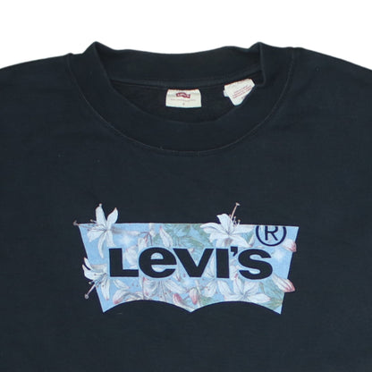 Mens UK Size S Levi's Black Pullover Sweatshirt