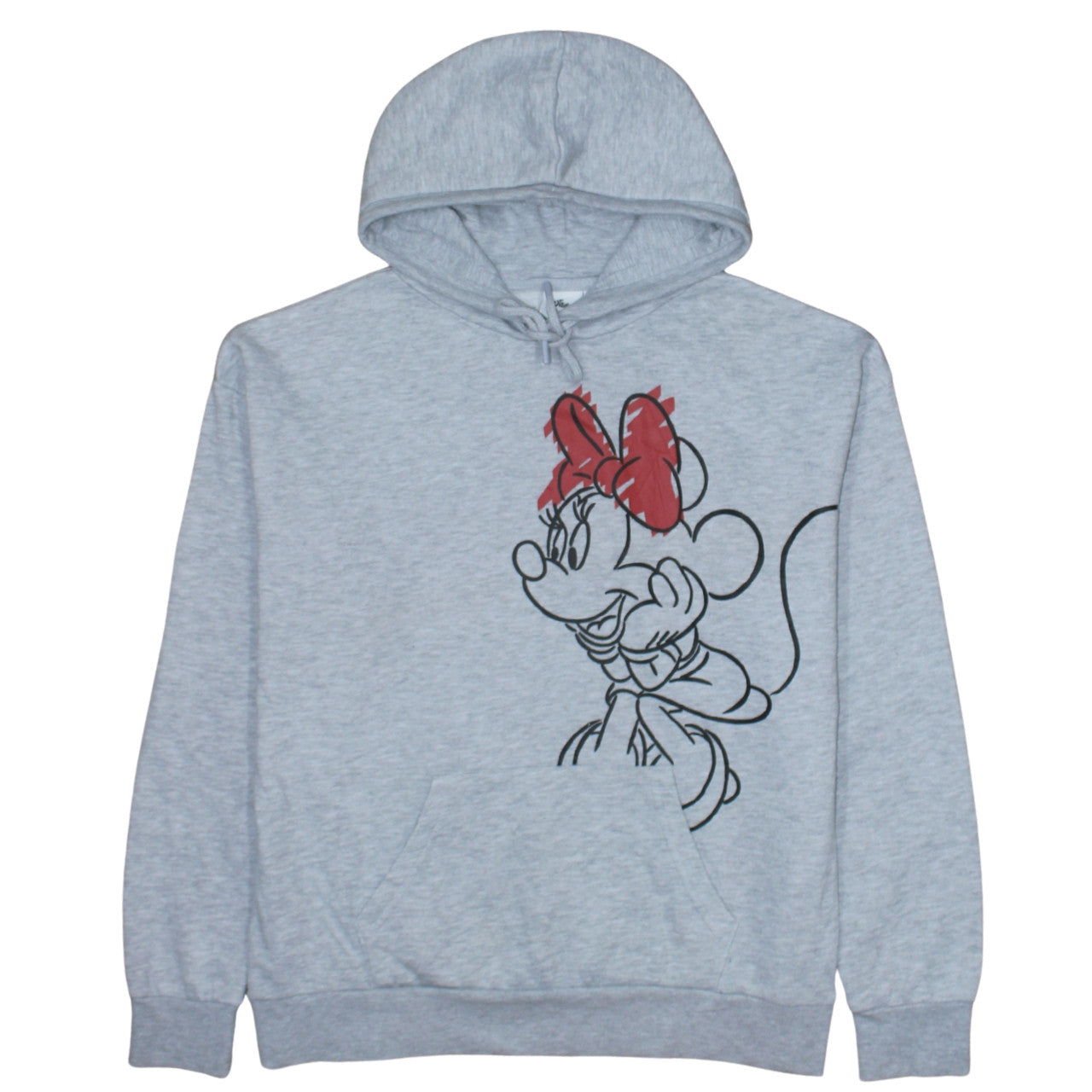 Womens UK Size 10/12 Disney Grey Pullover Hoodie