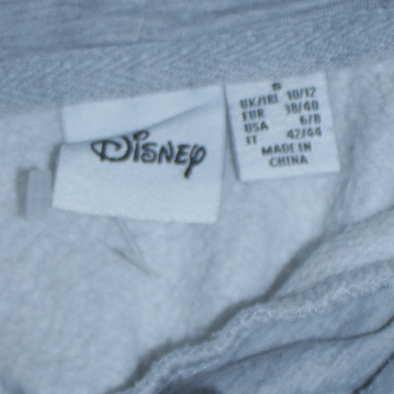 Womens UK Size 10/12 Disney Grey Pullover Hoodie
