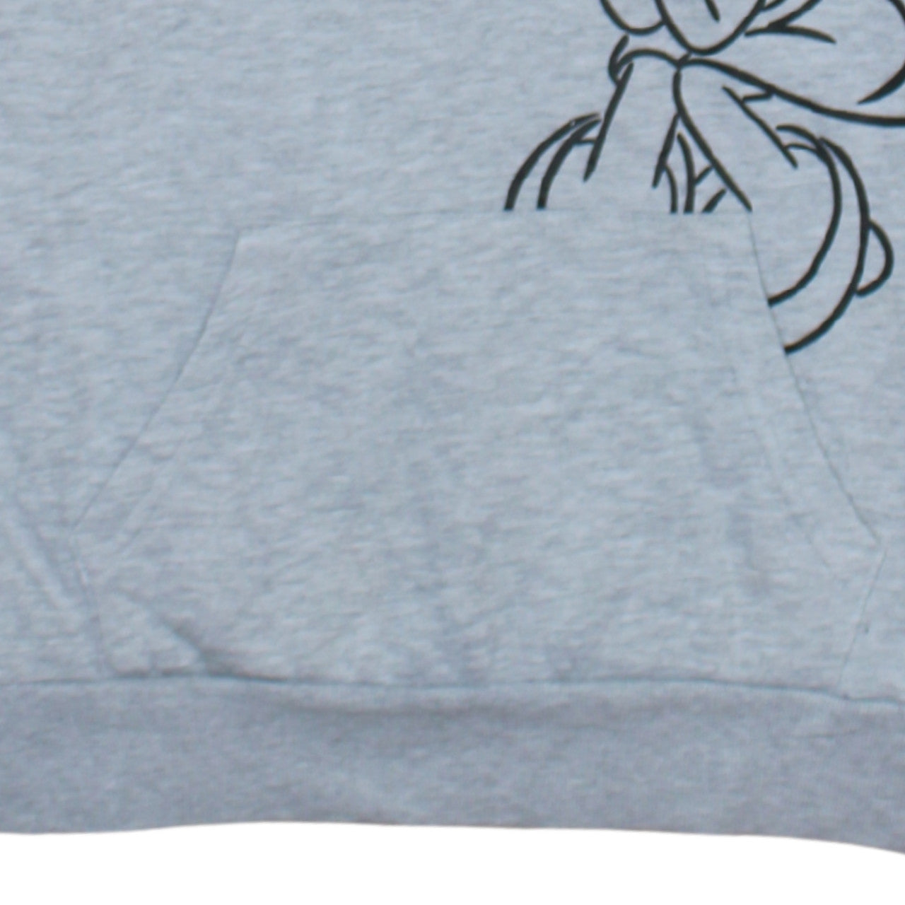 Womens UK Size 10/12 Disney Grey Pullover Hoodie