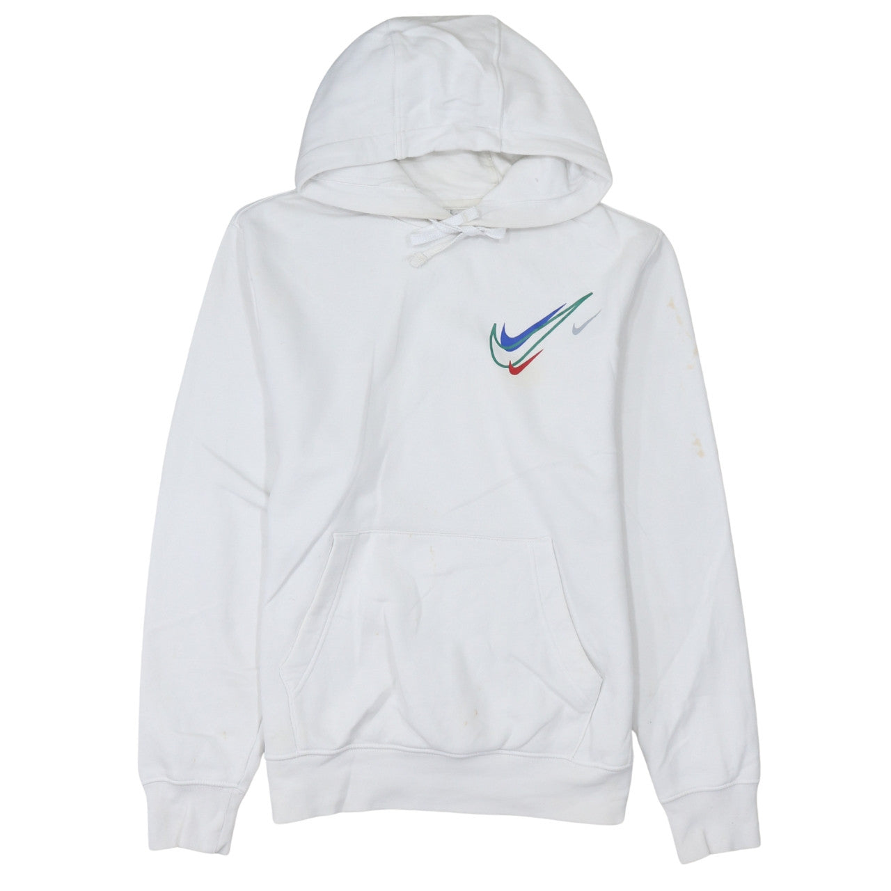 Mens UK Size XS Nike White Pullover Hoodie
