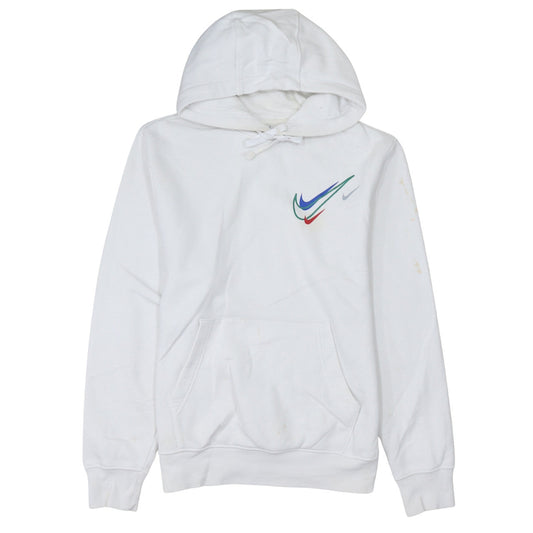 Mens UK Size XS Nike White Pullover Hoodie