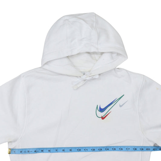 Mens UK Size XS Nike White Pullover Hoodie