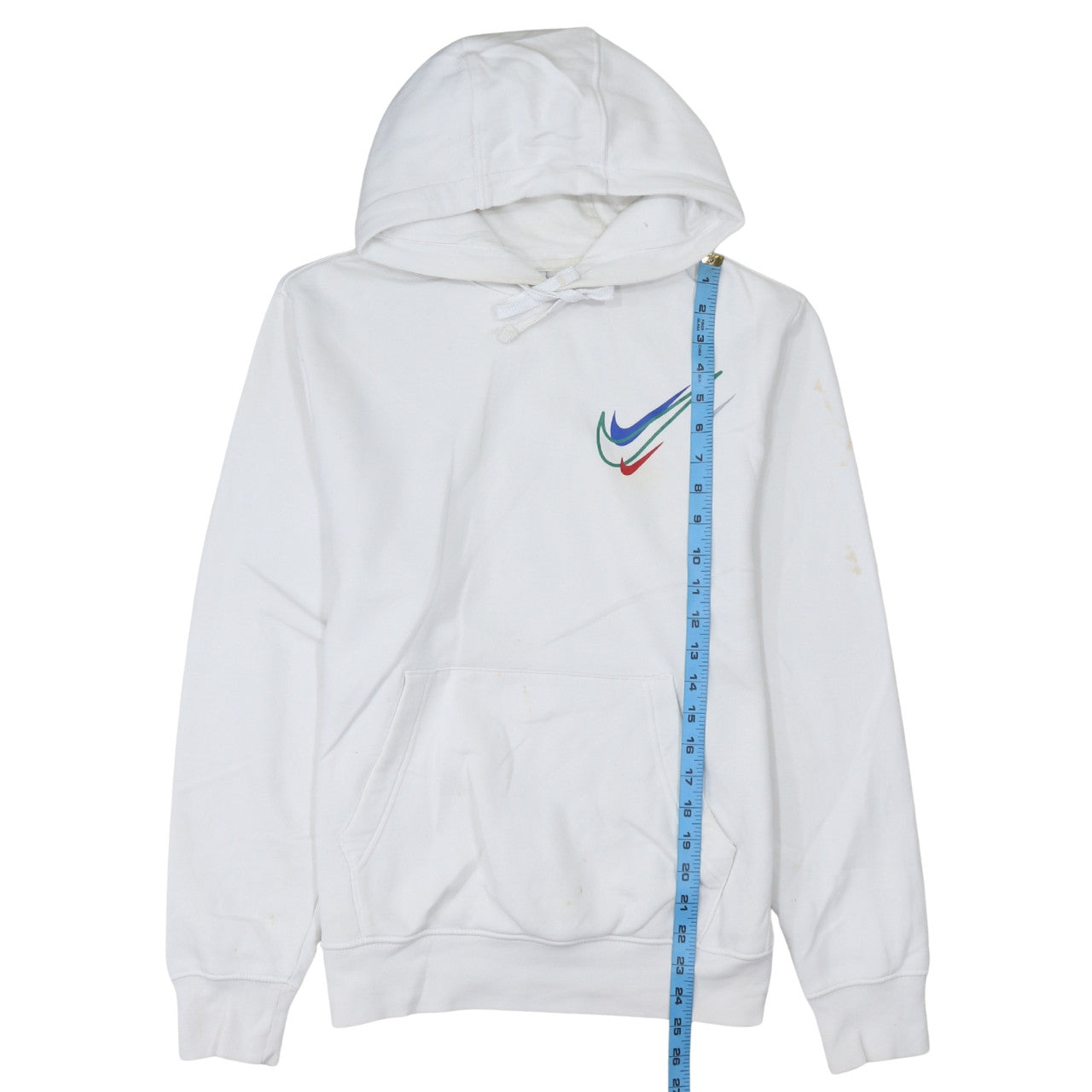 Mens UK Size XS Nike White Pullover Hoodie