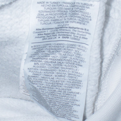 Mens UK Size XS Nike White Pullover Hoodie