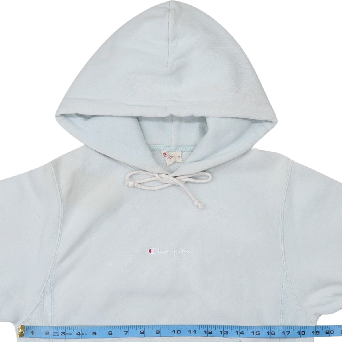 Womens UK Size XS Champion Blue Pullover Hoodie