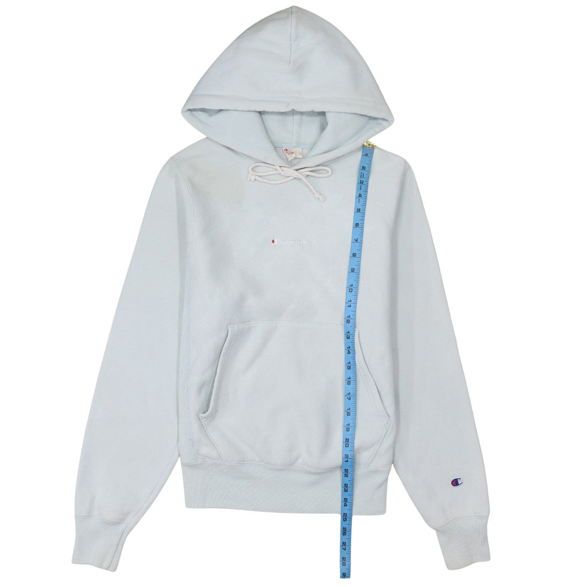 Womens UK Size XS Champion Blue Pullover Hoodie