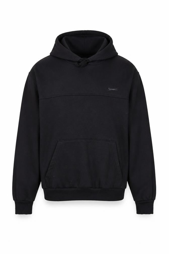 Mens UK Size M Slazenger Black Pullover Hoodie