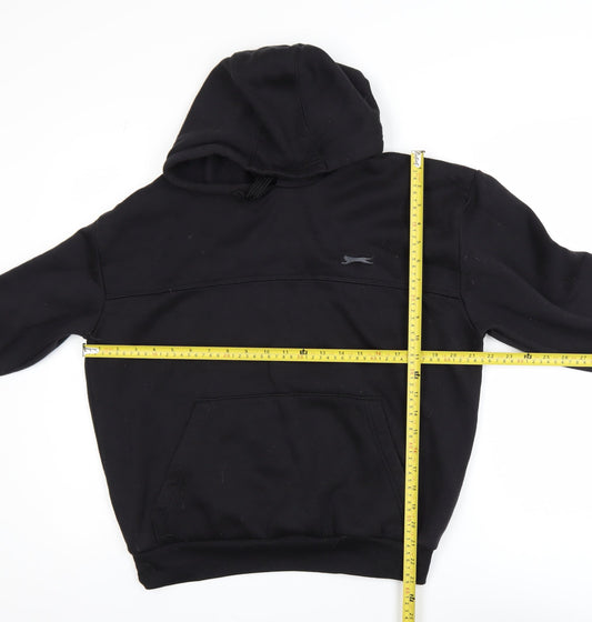 Mens UK Size M Slazenger Black Pullover Hoodie