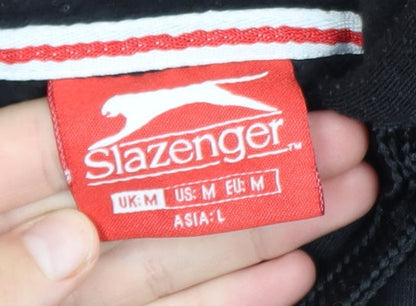 Mens UK Size M Slazenger Black Pullover Hoodie
