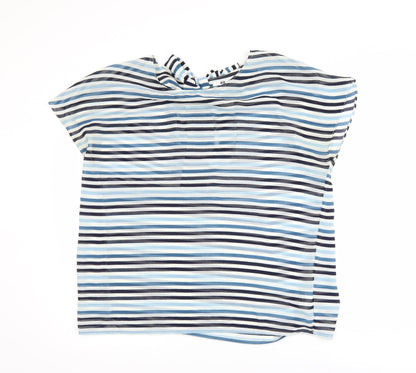 Womens UK Size M Uniqlo Blue Basic Blouse