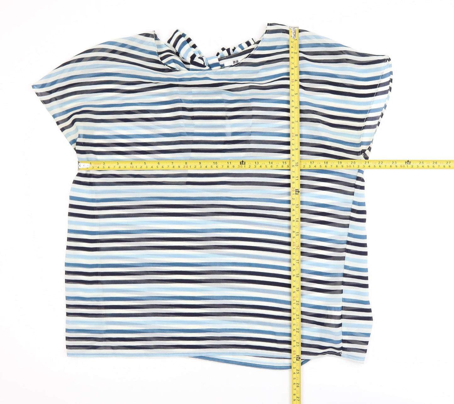 Womens UK Size M Uniqlo Blue Basic Blouse