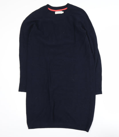 Paraphrase Women’s Black Wool Cotton Knit Jumper Dress Size 10